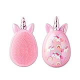 Red by Kiss Unicorn Detangler Brushes, Cute Kids Hairbrush Easy Wet Dry Hair Detangling & Styling, Scalp Massage & Smooth (Mini, Pink)