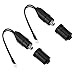 E-outstanding 2-Pack TV Antenna Connector 300 Ohm to 75 Ohm Coaxial Cable Matching Transformer UHF/VHF/FM Model TV Converter