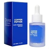 Siero per capelli al peptide di rame, 30 ml, contiene olio di semi di ricino e olio di avocado: aiuta a migliorare il volume dei capelli, nutre il cuoio capelluto e li rende più folti e forti.