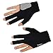 Kisangel Professional Billiard Gloves Non-Slip 3 Finger Cue Glove Elastic Fit for Snooker Pool and Cue Sports