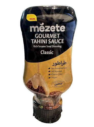 Mézete Salsa Tahini Gourmet, Condimento Cremoso y Delicioso, Originario de Jordania, Producto...