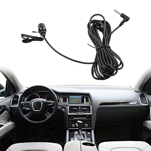 HanOaki High Sensitivity 3 5mm Unidirectional Microphone,Microphone Assembly Mic for Car Vehicle Head Unit Enabled Stereo Radio
