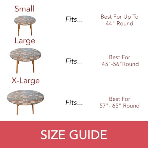 image for Covers For The Home Deluxe Elastic Edged Flannel Backed Vinyl Fitted T