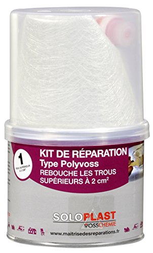 Soloplast 131320 Kit de Réparation/type polyvoss pour tôles/polyester/portails/planchers