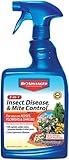 BioAdvanced 3-in-1 Insect, Disease, and Mite Control Spray - Insecticide, Fungicide & Miticide - Ready-to-Use - Prevents Pests and Diseases - Up to 30 Days Protection - 24 fl oz Bottle