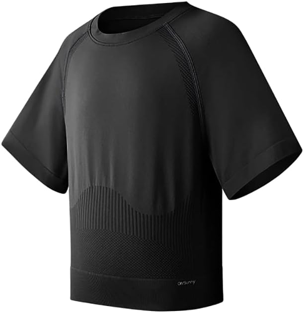 Sexy Crop Tops for Women Basic Short Sleeve T-Shirt UPF50+ Anti-UV Crew Top YLT3M131