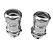 1/2 Inch Electrical Metallic Tubing (EMT) Connectors -Steel Conduit Fittings for Secure Electrical Installations, Cable Protection (4 Pack)
