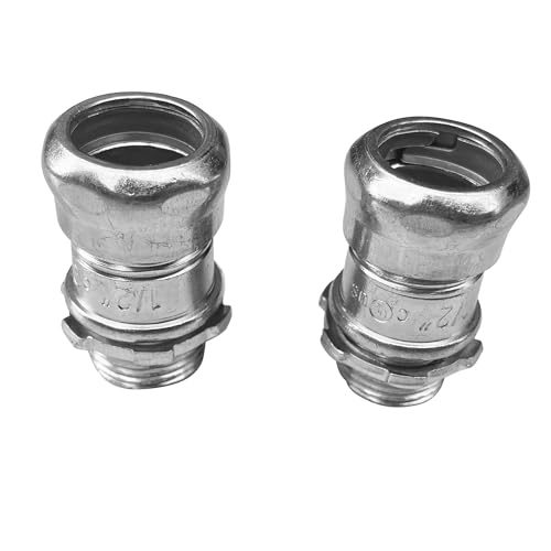 Raccord compression EMT métallique lot de 4 finition haute durabilité