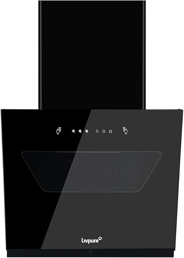 Livpure Emerald Neo 60 cm | Slant | 1400 m³/hr Suction | Filterless | Touch &amp; Gesture Control | Low Noise |10 Years Motor...