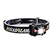 ZUKVYE inclu Flashlight, Cree LED Headlamp with Red, Waterproof Head Light for Running, Camping, Reading, Kids, DIY & More-4 AAA Batteries Included(Black)