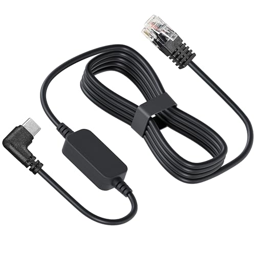 Faibero USB-C to RJ11 Radar Detector Power Cord 3.3 Ft Fits Escort MAX360 MAX 360c, IX, IXc, 9500 IX,Uniden R1 R3 R4 R7 R8,Beltronics, Cobra, Passport 9500i, Radenso XP etc.