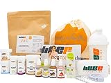 hCGC® Das Original Stoffwechselkur Komplettpaket | 21 Tage hCG Diät + 9 Tage geschenkt | Mit Push-IT! Aktivator Spray & Weidemilchprotein | 4 x Aromatropfen (Erdbeere, Banane, Schokolade, Käsekuchen)
