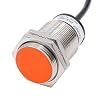 Heschen M30 Inductive Approach Proximity Sensor Switch, PR30-10DP, Cylindrical Type, Detector Distance 10mm, DC12-24V, Shield Type, 3-Wire, PNP NO(Normally Open)