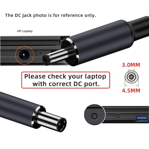 cablecc USB-C Type-C Smart LED Display Input to 100W Output DC 4.5x3.0mm Jack Power 20V 5A PD Charge 65W Adapter for Laptop by cablecc - Image 8