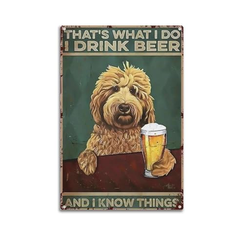 Poster vintage sur toile 60x90 cm salon chambre déco bière humour sans cadre