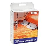 Set di guide per tessuto Pfaff Creative Metal Hoop, si usano con tutti i Metal hoop Pfaff e serve a tendere il tessuto in modo omogeneo, evitando spostamenti in fase di ricamo.