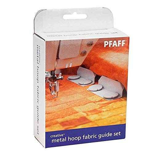 Set di guide per tessuto Pfaff Creative Metal Hoop, si usano con tutti i Metal hoop Pfaff e serve a tendere il tessuto in modo omogeneo, evitando spostamenti in fase di ricamo.