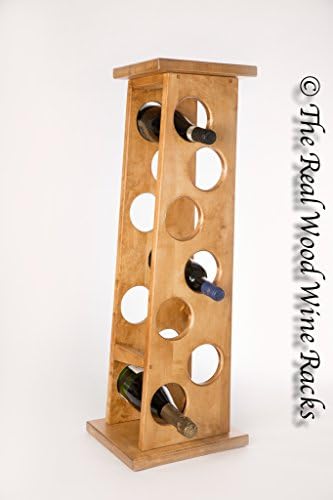 New Real Wooden Wine Rack / Cabinet, 7 Bottles, Flamingo 7 Straight Light Oak, Kitchen / Bar