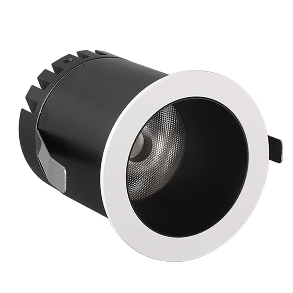 FAZRPIP led mini spotlight LED Recessed Downlight Eyeball Retrofit Spotlight 1W/3W/5W/7W Recessed Deep Anti-Glare COB Spotlights for Wine Cabinet Showcase Spotlights