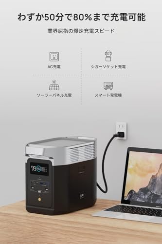 Amazon.co.jp: ECOFLOW: EcoFlow ポータブル電源 RIVER Max(リバー