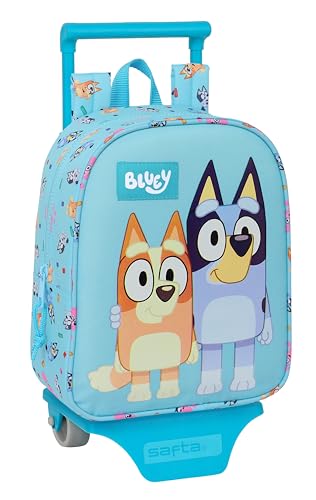 Sac à dos de crèche avec chariot Safta bleu ciel 22x10x27 cm pour enfants