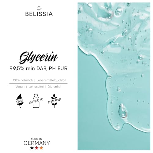 Pflanzliches Glycerin Belissia 1l 99,5% – Hochreines Produkt