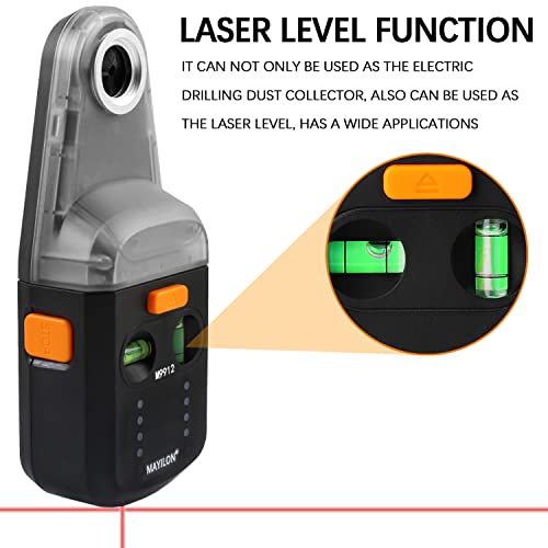 MAYILON Drill Dust Collector with Suction Laser Level, 4 in 1 Design, Vacuum Drill Dust Collector, Suction Wall Laser Level Holder, Picture Hanging Red Light Line, Bearer 11.02 lb 7 MAYILON Drill Dust Collector with Suction Laser Level, 4 in 1 Design, Vacuum Drill Dust Collector, Suction Wall Laser Level Holder, Picture Hanging Red Light Line, Bearer 11.02 lb - Image 7