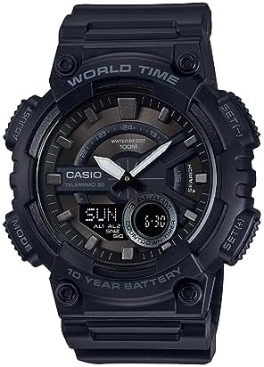 AEQ110W 1BV Blk Ana Digi Watch