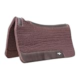Professional's Choice 100% Steam-Pressed Saddle Pad | Wither Relief and Helps to Protect Against Pressure Points | 31" x 32" | 1" Felt | Chocolate