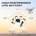 VICMILE 3.7V Lipo Battery 450mAh High Capacity 25C RC Molex Drone Battery with 5-in-1 Charger for SYMA Q11 AT-96 TR-C385 TR-P51 TR-F22 H99W H31 H6C H98 Holy Stone HS170G HS170 HS170C HS230 Quadcopter