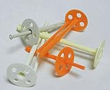 PVC Dübel 100x Dämmstoffdübel Tellerdübel WDVS Thermodübel PVC Dübel 10x70