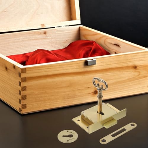 Serrure de meuble rétro en laiton pour sécuriser les tiroirs de bureau - 4