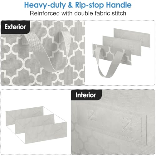 WISELIFE Storage Bags 2 Pack/100L Large Blanket Clothes Organization and Storage Containers for Comforters,Bedding, Foldable Organizer with Reinforced Handle, Clear Window, Sturdy Zippers,Lvory