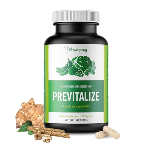 BB Company Previtalize | Prebiotics for Women Prebiotic Fiber for Gut Health Digestive Health | Food for Good Probiotics | Complement to Probiotics & Provitalize | Packaging Vary | 60 Ct