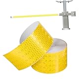 Cabilock Reflektierendes Warnband Selbstklebend Breit Lang Leuchtend Gelb Reflektierendes Sicherheitsband Für Verkehrsschutz Hohe Sichtbarkeit Wetterbeständig Multifunktional Für Straßen Ba