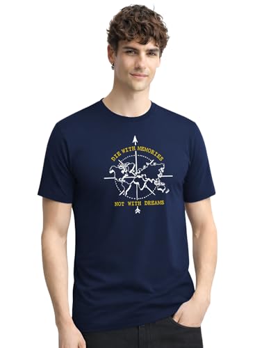 Image of ADRO Mens Printed Cotton T-Shirts Pack of 3 | Regular Fit Graphic Tshirt | Breathable Modern Stylish Casual T Shirt for Travel Gym Daily Lifestyle