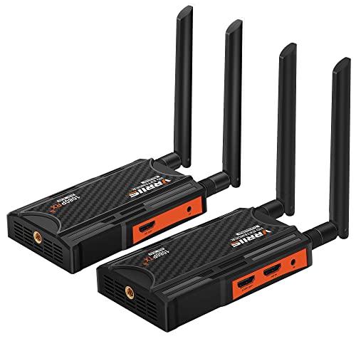 Wireless HDMI Transmitter and Receiver, 200m(656ft) Wireless HDMI Extender Kit with HDMI Loop-Out, 5.8GHz 1080P Full HD for Streaming from DSLR,Laptop,Netflix,YouTube,PS4 to HDTV/Projector IR Support