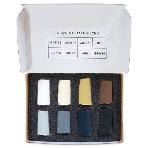 Soft Pastel Unison Colour beaux arts dessin drawing set de 8 craies