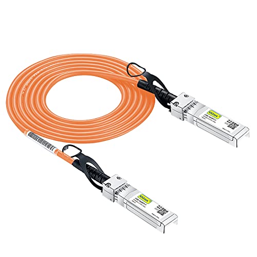 Image of 10Gtek [Orange Colored 10G SFP+ DAC Cable - Twinax SFP Cable for Ubiquiti UniFi Devices, 2-Meter(6.5ft)