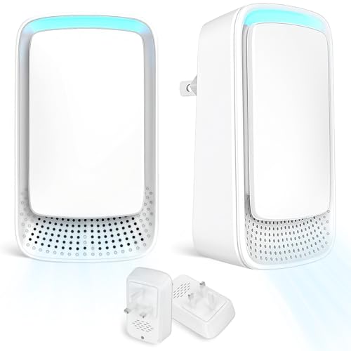 Air Purifier for Bedroom Home, 2 Pack Plug-in Negative Ion Air Purifier, Portable Quiet Ioniser for Smokers,Reduces Pet, Smoke, Toilet, Dust Odours | No Filter