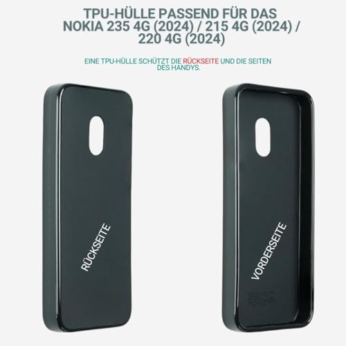 caseroxx TPU-Case in black for Nokia 235 4G (2024) / 215 4G (2024) / 220 4G (2024) - shockproof & precise fit - Image 2