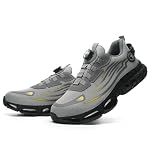 Sicherheitsschuhe Herren Sportliche Arbeitsschuhe Leicht Trends Drehknopf Anti-Smash und Anti-Punktur Arbeit Versicherung Schuhe Unisex