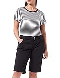 TOM TAILOR Damen Alexa Bermuda Jeans 1031373, 14482 - Deep Black, 34