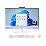 HP 27 inch All-in-One Desktop PC, FHD Touchscreen, Intel Core Ultra 7 155U, 16 GB RAM, 512 GB SSD, Intel Graphics, Windows 11 Home, Shell White, 27-cr1180 (2025)