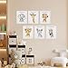 LOVEDMORE Baby Safari Nursery Wall Decor | Animal Wall Art Prints Set of 6 Posters | Jungle Nursery Room Decor for Baby Kids (UNFRAMED 8x10 Inch)