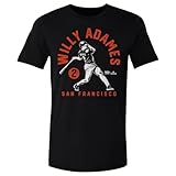 500 LEVEL Willy Adames Shirt - Willy Adames San Francisco Retro Arch WHT (Black, XXX-Large)