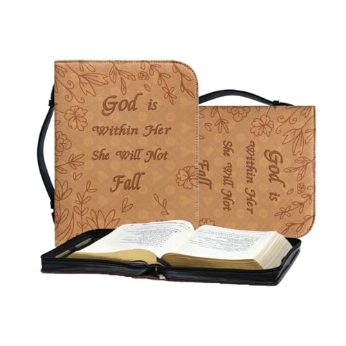 Benustra Capa bíblica para mulheres com alça de pulso destacável, God is within her she will not fal