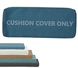 Bankkissenbezug (8cm Höhe) nach Maß - Ersatzbezug & Überzug für Sofakissen, Sitzkissen und Polster(Blau,30x70x8CM)