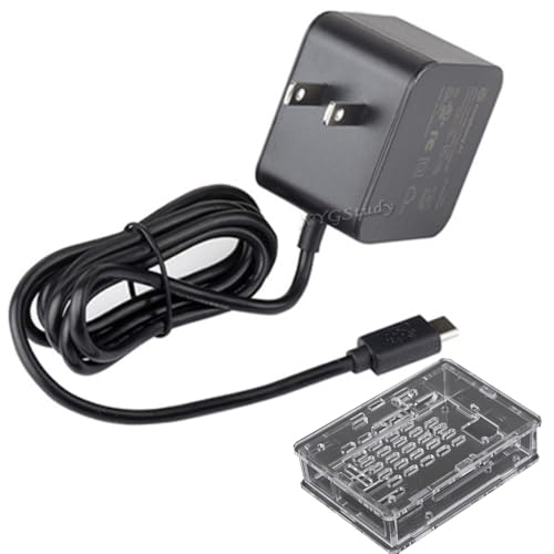 XYGStudy Official 27W USB-C Power Supply for Raspberry Pi 5, 5.1V...