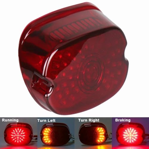 Luz trasera integrada para Harley Davidson Sportster 883 y Dyna con intermitentes LED 2